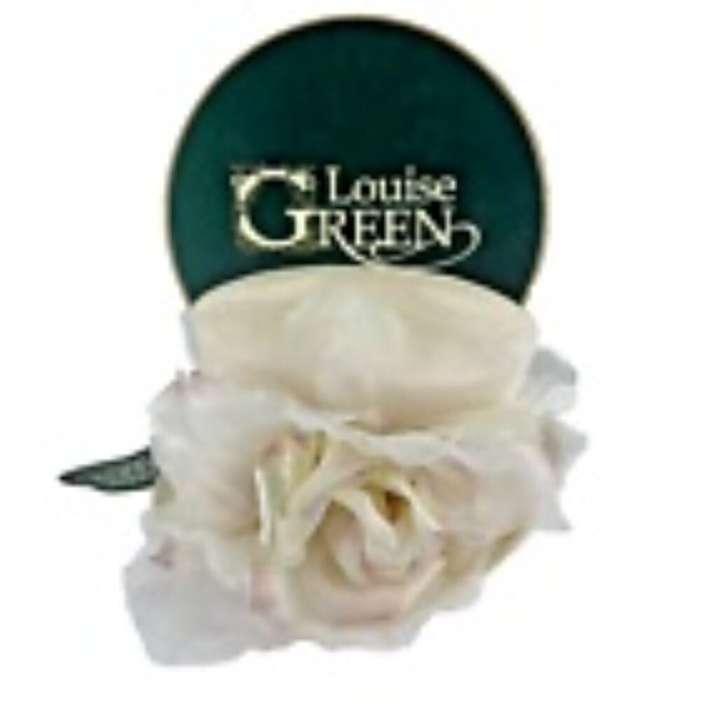 LOUISE GREEN MILLINERY 6050 KYES NATURAL STRAW HAT W/ FLOWER /w TAGS Wedding - Picture 3 of 16
